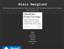 Tablet Screenshot of nielsberglund.com